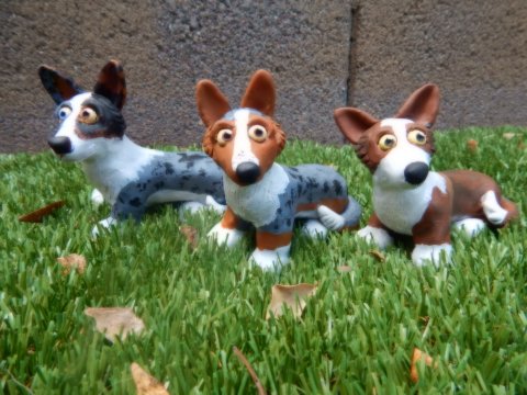 Corgi Sculptures